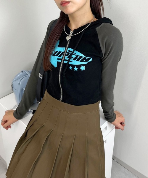 sevens（セブンズ）の「【sevens】CS スターロゴちびZIPパーカー（パーカー・レディース・ブラウン/アイボリー/ブラック・FREE）」の17枚目の写真
