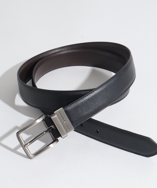 TOMMY HILFIGER（トミーヒルフィガー）の「【TOMMY HILFIGER/トミーヒルフィガー】リバーシブル 2WAYレザーベルト（ベルト・メンズ・ブラック系2/ブラウン系1/ブラウン系2/ブラック系1・FREE）」の2枚目の写真