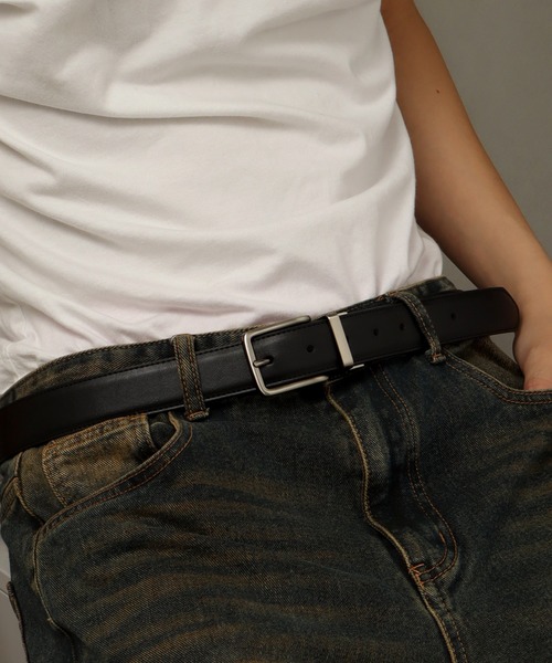 TOMMY HILFIGER（トミーヒルフィガー）の「【TOMMY HILFIGER/トミーヒルフィガー】リバーシブル 2WAYレザーベルト（ベルト・メンズ・ブラック系2/ブラウン系1/ブラウン系2/ブラック系1・FREE）」の17枚目の写真