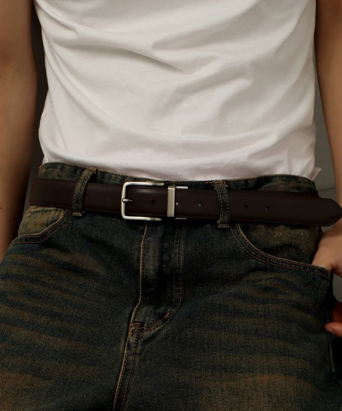 TOMMY HILFIGER（トミーヒルフィガー）の「【TOMMY HILFIGER/トミーヒルフィガー】リバーシブル 2WAYレザーベルト（ベルト・メンズ・ブラック系2/ブラウン系1/ブラウン系2/ブラック系1・FREE）」の18枚目の写真