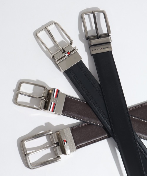 TOMMY HILFIGER（トミーヒルフィガー）の「【TOMMY HILFIGER/トミーヒルフィガー】リバーシブル 2WAYレザーベルト（ベルト・メンズ・ブラック系2/ブラウン系1/ブラウン系2/ブラック系1・FREE）」の9枚目の写真