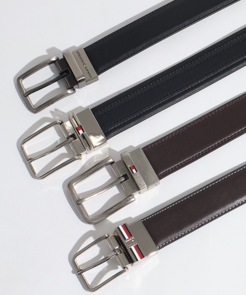 TOMMY HILFIGER（トミーヒルフィガー）の「【TOMMY HILFIGER/トミーヒルフィガー】リバーシブル 2WAYレザーベルト（ベルト・メンズ・ブラック系2/ブラウン系1/ブラウン系2/ブラック系1・FREE）」の10枚目の写真