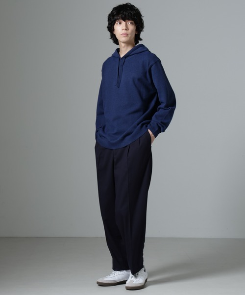 NANO universe（ナノユニバース）の「微起毛ワイドテーパードパンツ（その他パンツ・メンズ・ブラック/ネイビー/チャコール・S/M/L）」の5枚目の写真