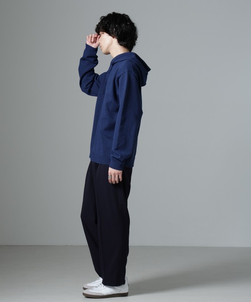 よそおい掲載 パラスパレス 微起毛コットン ワイドテーパードパンツ 2 よそおい掲載 パラスパレス 微起毛コットン ワイドテーパード