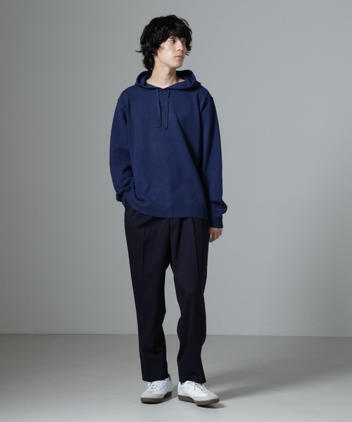 NANO universe（ナノユニバース）の「微起毛ワイドテーパードパンツ（その他パンツ・メンズ・ブラック/ネイビー/チャコール・S/M/L）」の6枚目の写真