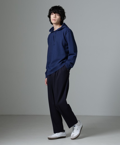 NANO universe（ナノユニバース）の「微起毛ワイドテーパードパンツ（その他パンツ・メンズ・ブラック/ネイビー/チャコール・S/M/L）」の7枚目の写真