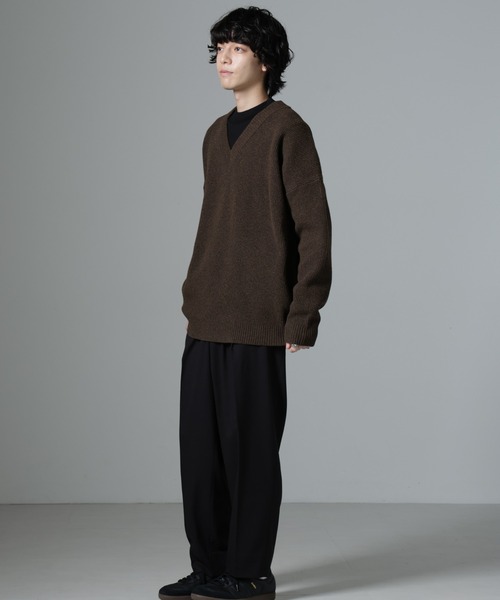 NANO universe（ナノユニバース）の「微起毛ワイドテーパードパンツ（その他パンツ・メンズ・ブラック/ネイビー/チャコール・S/M/L）」の14枚目の写真