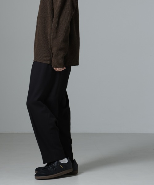 NANO universe（ナノユニバース）の「微起毛ワイドテーパードパンツ（その他パンツ・メンズ・ブラック/ネイビー/チャコール・S/M/L）」の11枚目の写真