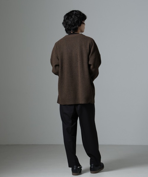 NANO universe（ナノユニバース）の「微起毛ワイドテーパードパンツ（その他パンツ・メンズ・ブラック/ネイビー/チャコール・S/M/L）」の17枚目の写真