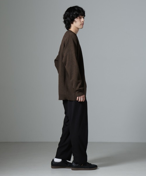 NANO universe（ナノユニバース）の「微起毛ワイドテーパードパンツ（その他パンツ・メンズ・ブラック/ネイビー/チャコール・S/M/L）」の16枚目の写真