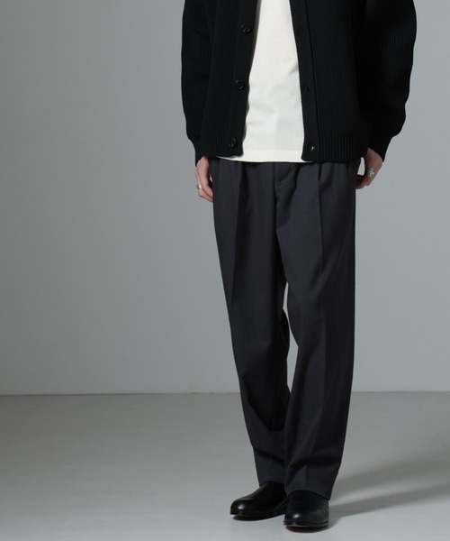 NANO universe（ナノユニバース）の「微起毛ワイドテーパードパンツ（その他パンツ・メンズ・ブラック/ネイビー/チャコール・S/M/L）」の18枚目の写真