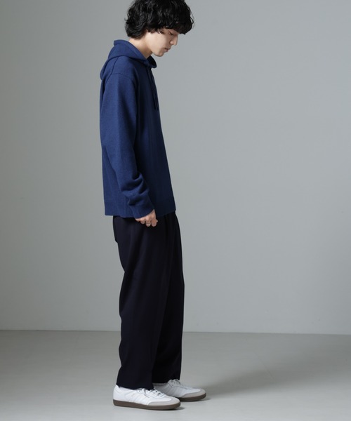 NANO universe（ナノユニバース）の「微起毛ワイドテーパードパンツ（その他パンツ・メンズ・ブラック/ネイビー/チャコール・S/M/L）」の9枚目の写真