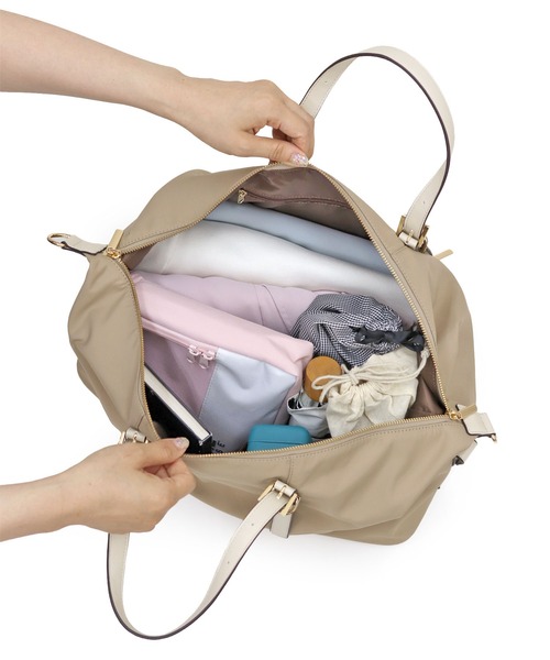 MIAN （ミアン）の「SPIREA / トラベルボストンバッグ（ボストンバッグ・レディース・モカ/ブラック/グレー・FREE）」の5枚目の写真