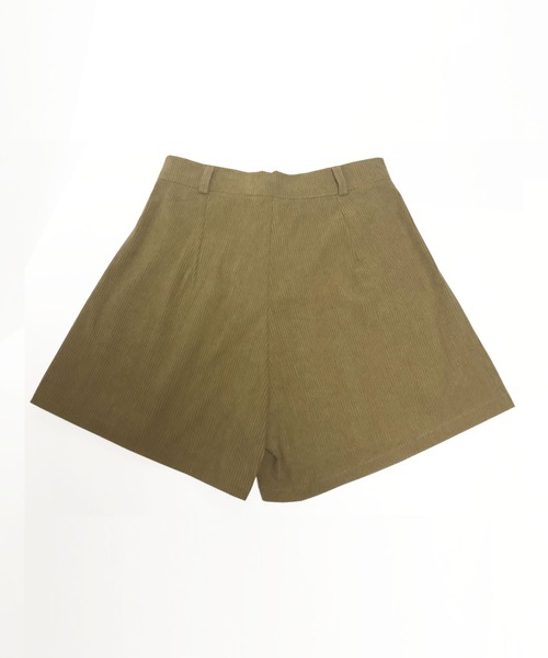 Pittok(ピットク)の「タックプリーツ コーディロイ ショートパンツ(その他パンツ・レディース・モカ/ブラック/ブラウン・MEDIUM)」の10枚目の写真