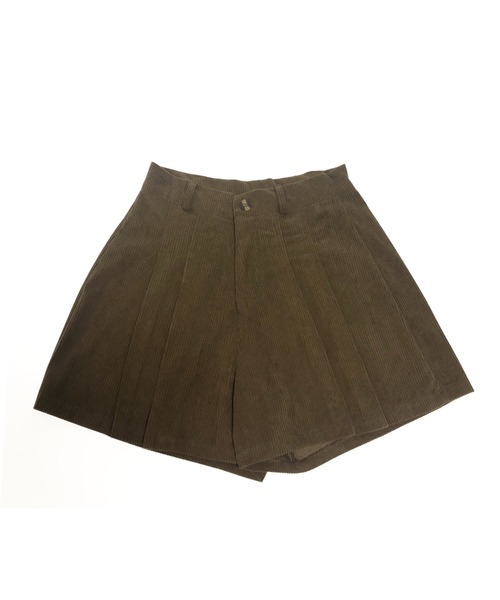 Pittok(ピットク)の「タックプリーツ コーディロイ ショートパンツ(その他パンツ・レディース・モカ/ブラック/ブラウン・MEDIUM)」の16枚目の写真