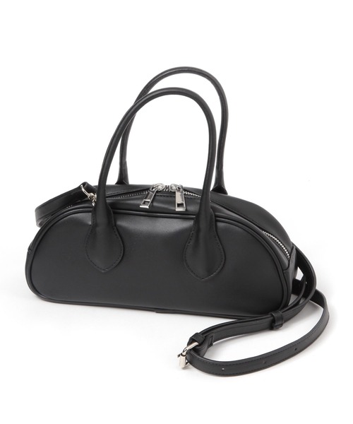 LAKOLE（ラコレ）の「横長ミニボストンバッグ / 253080（ボストンバッグ・レディース・ブラック/シルバー・FREE）」の2枚目の写真
