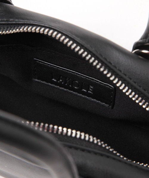 LAKOLE（ラコレ）の「横長ミニボストンバッグ / 253080（ボストンバッグ・レディース・ブラック/シルバー・FREE）」の9枚目の写真