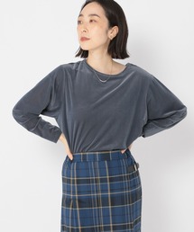 シアーベロアリラックスダブルフロントプルオーバー