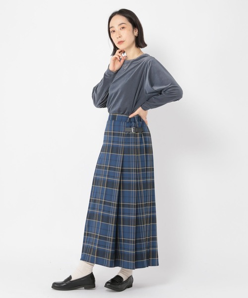 studio CLIP（スタディオクリップ）の「シアーベロアリラックスダブルフロントプルオーバー（Tシャツ/カットソー・レディース・ライトグレー/ライトブルー/オフホワイト・FREE）」の6枚目の写真