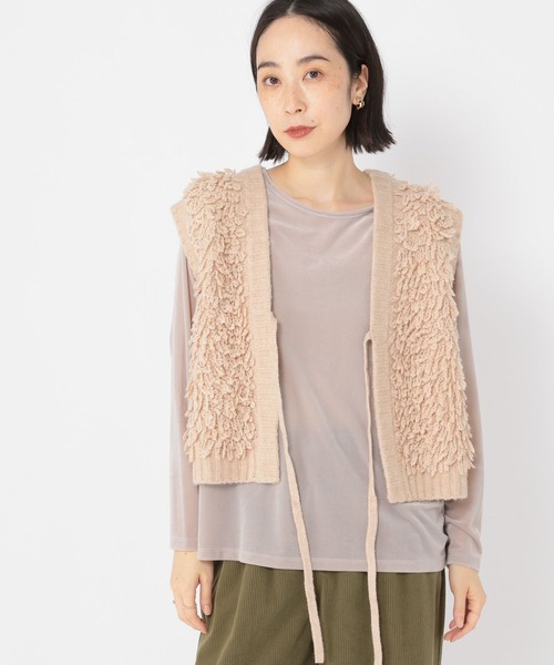 studio CLIP（スタディオクリップ）の「シアーベロアリラックスダブルフロントプルオーバー（Tシャツ/カットソー・レディース・ライトグレー/ライトブルー/オフホワイト・FREE）」の8枚目の写真