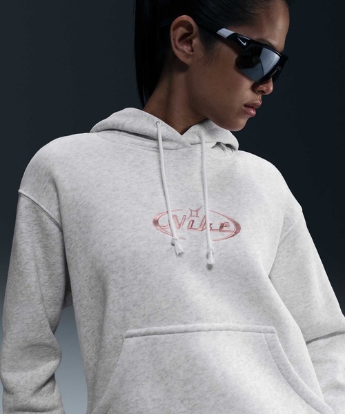 NIKE（ナイキ）の「ナイキ スポーツウェア ウィメンズ オーバーサイズド プルオーバー パーカー / Nike Sportswear Women's Oversized Pullover Hoodie HQ2987-051 Birch Heather（パーカー・レディース・ミックスグレー・2XL/L/M/S/XL/XS）」の12枚目の写真