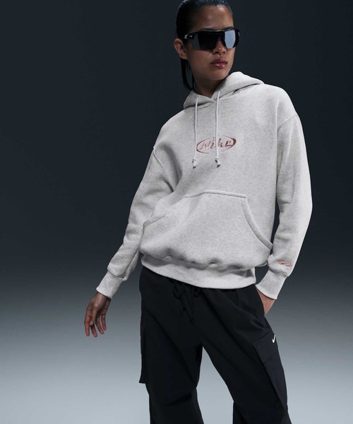 NIKE（ナイキ）の「ナイキ スポーツウェア ウィメンズ オーバーサイズド プルオーバー パーカー / Nike Sportswear Women's Oversized Pullover Hoodie HQ2987-051 Birch Heather（パーカー・レディース・ミックスグレー・2XL/L/M/S/XL/XS）」の9枚目の写真