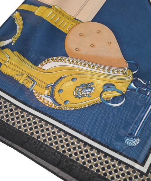 Edit Sheen（エディットシーン）の「クラシックプリントスカーフ（ストール/ショール・レディース・ブラック・FREE）」の4枚目の写真