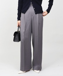 Esime（エシミー）の「【丈長め】ワイドスラックスパンツ ウエストゴム（スラックス）」