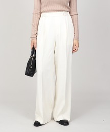 Esime（エシミー）の「【丈長め】ワイドスラックスパンツ ウエストゴム（スラックス）」