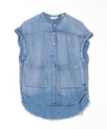 メゾンスコッチ MAISON SCOTCH レディース ブラウス WOMEN'S BLOUSE インディゴ 2 長袖 maisonscotch-81815_2.jpg