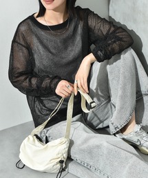 INTERPLANET（インタープラネット）の「ラメメッシュプルオーバー（その他トップス）」