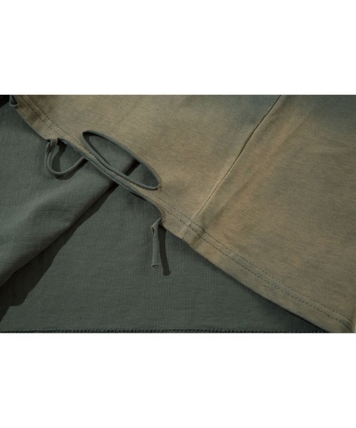 Ressaca（レサーカ）の「オーバーサイズダメージ加工ロゴプリントロンT（Tシャツ/カットソー・メンズ・グレー/ブラック・XL/L/M/S）」の8枚目の写真