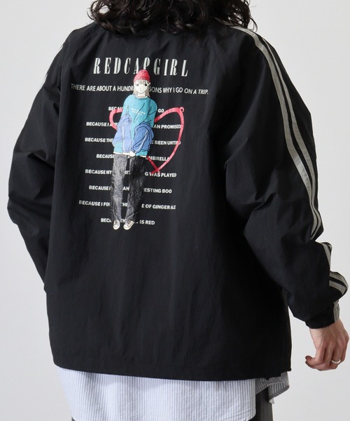 Red Cap Girl（レッドキャプガール）の「RED CAP GIRL RCGナイロンバックプリント裏付きラグランジャケット（ナイロンジャケット・メンズ・カーキ/ブラック/ネイビー・M/L）」の18枚目の写真