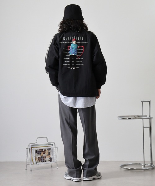 Red Cap Girl（レッドキャプガール）の「RED CAP GIRL RCGナイロンバックプリント裏付きラグランジャケット（ナイロンジャケット・メンズ・カーキ/ブラック/ネイビー・M/L）」の20枚目の写真