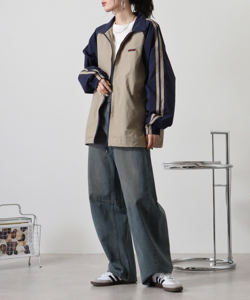 Red Cap Girl（レッドキャプガール）の「RED CAP GIRL RCGナイロンバックプリント裏付きラグランジャケット（ナイロンジャケット・メンズ・カーキ/ブラック/ネイビー・M/L）」の13枚目の写真