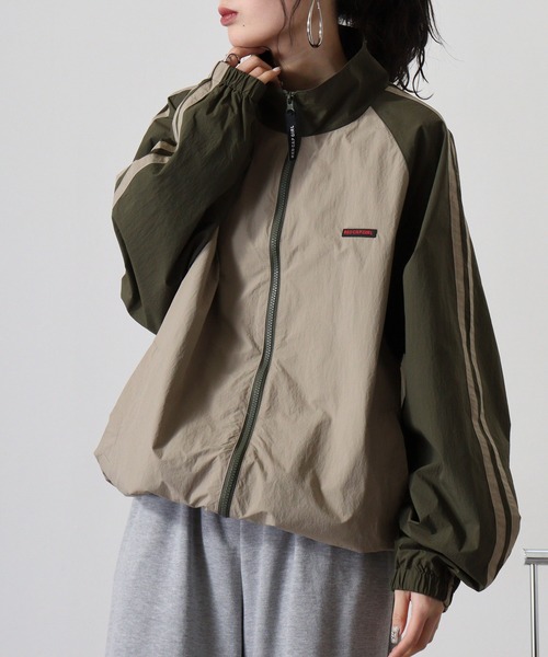 Red Cap Girl（レッドキャプガール）の「RED CAP GIRL RCGナイロンバックプリント裏付きラグランジャケット（ナイロンジャケット・メンズ・カーキ/ブラック/ネイビー・M/L）」の4枚目の写真