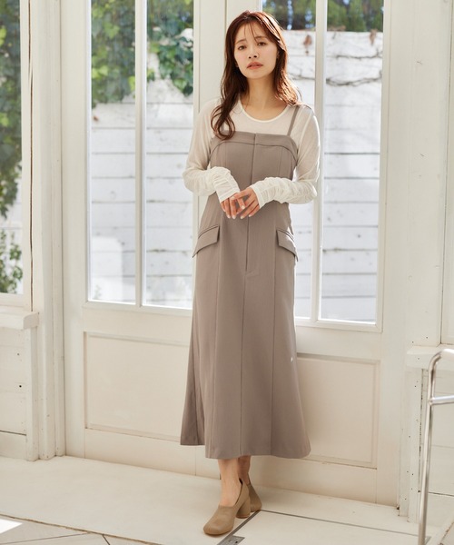 mysty woman（ミスティウーマン）の「袖シャーリングプルオーバー  315112（Tシャツ/カットソー・レディース・杢グレー/アイボリー/ピンク/ブラック・FREE）」の9枚目の写真