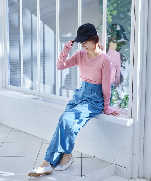 mysty woman（ミスティウーマン）の「袖シャーリングプルオーバー  315112（Tシャツ/カットソー・レディース・杢グレー/アイボリー/ピンク/ブラック・FREE）」の12枚目の写真