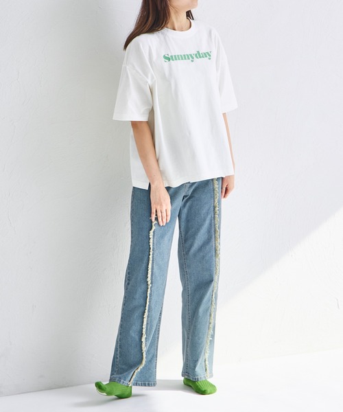 pairmanon(ペアマノン)の「【綿100%】【リンクコーデ】【ママサイズ】オリジナル グラフィックTシャツ(Tシャツ/カットソー・レディース・ベージュ系その他/ブラウン系その他/ホワイト系その他/ピンク系その他/ホワイト系その他2/ホワイト系その他3/ベージュ系その他2・FREE)」の11枚目の写真
