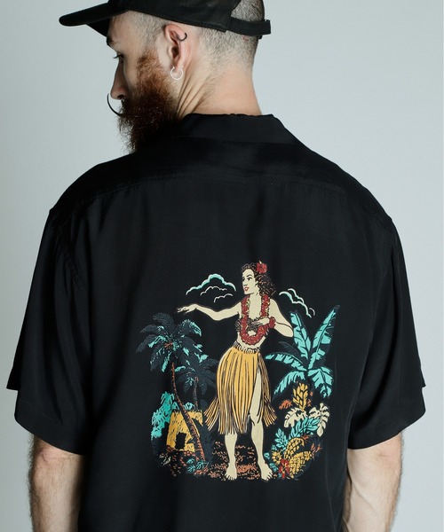 Schott/ショット/×PJ/×パイナップルジュース/RAYON SHIRT BEACH