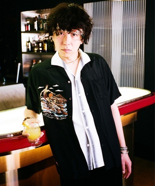 Schott/ショット/×PJ/×パイナップルジュース/RAYON SHIRT BEACH