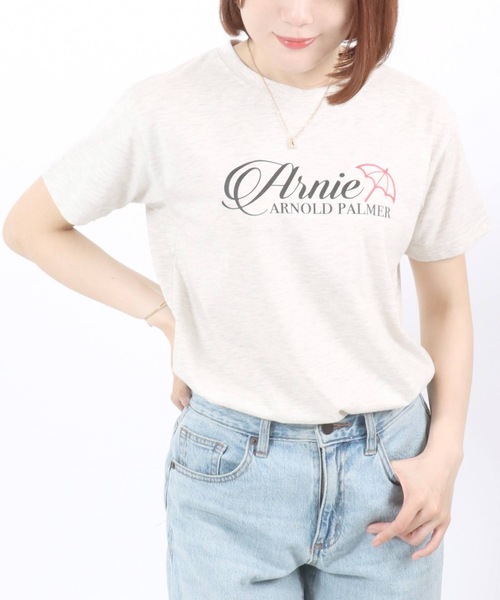 Arnie Arnold Palmer（アーニーアーノルドパーマー）の「Arnie Arnold Palmer（アーニーアーノルドパーマー）ブランドロゴプリントTシャツ レディース/半袖（Tシャツ/カットソー・レディース・ピンク/ネイビー/ホワイト系その他・M/L）」の17枚目の写真