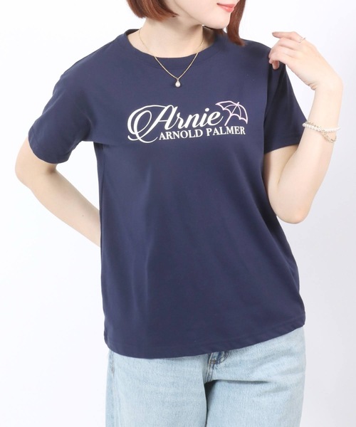 Arnie Arnold Palmer（アーニーアーノルドパーマー）の「Arnie Arnold Palmer（アーニーアーノルドパーマー）ブランドロゴプリントTシャツ レディース/半袖（Tシャツ/カットソー・レディース・ピンク/ネイビー/ホワイト系その他・M/L）」の21枚目の写真