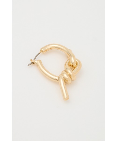 SLY(スライ)の「KNOT HOOP P/EARRING ノット フープ ピアス(ピアス(両耳用)・レディース・ゴールド/シルバー・FREE)」の12枚目の写真