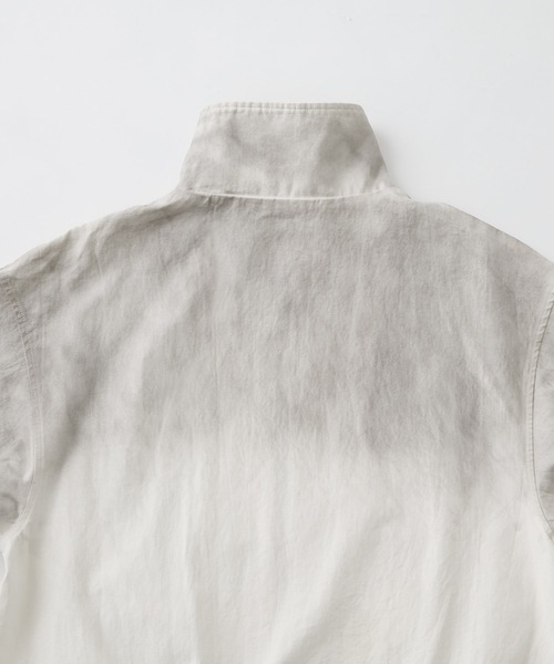 Nebula Fusion(ネビュラフュージョン)の「Cotton dirt design stand collar jacket/コットンダートデザインスタンドカラージャケット(ブルゾン・メンズ・ホワイト/ブラック・L/M)」の11枚目の写真