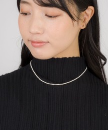 Harpo | 【Harpo/アルポ】シルバー ネックレス ナバホパール ビーズ2㎜/全長18㎝(ネックレス)