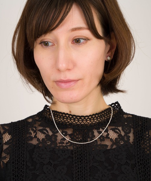 Harpo（アルポ）の「【Harpo/アルポ】シルバー ネックレス ナバホパール ビーズ2㎜/全長18㎝（ネックレス・レディース・シルバー・FREE）」の7枚目の写真