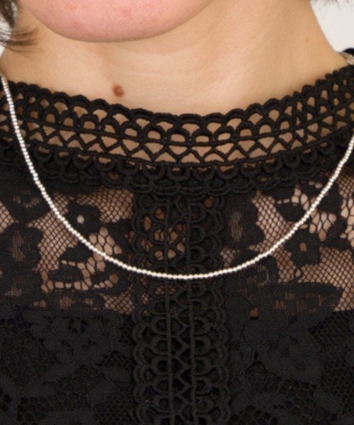 Harpo（アルポ）の「【Harpo/アルポ】シルバー ネックレス ナバホパール ビーズ2㎜/全長18㎝（ネックレス・レディース・シルバー・FREE）」の5枚目の写真