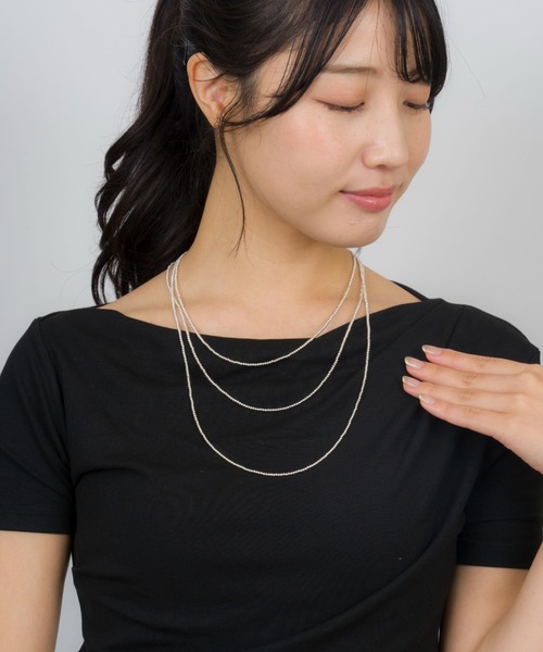 Harpo（アルポ）の「【Harpo/アルポ】シルバー ネックレス ナバホパール ビーズ2㎜/全長18㎝（ネックレス・レディース・シルバー・FREE）」の13枚目の写真