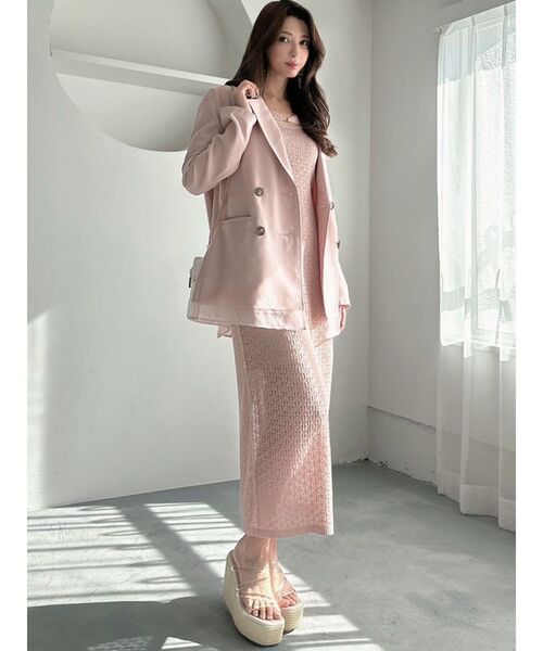 セール】透かし編みロングワンピース（ワンピース）｜RESEXXY